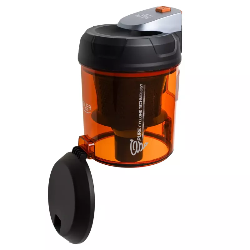 Bemaišis dulkių siurblys Adler AD 7065 — 700 W, 1,6 l dulkių konteineris, HEPA, 9 m veikimo spindulys, juoda/raudona