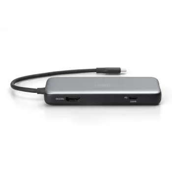 DIGITUS USB-C dokavimo stotelė, 7 prievadų - HDMI / 2x USB-A 3.2 Gen 2 / GbE / SD / MicroSD - 100W USB Power Delivery