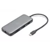 DIGITUS USB-C dokavimo stotelė, 7 prievadų - HDMI / 2x USB-A 3.2 Gen 2 / GbE / SD / MicroSD - 100W USB Power Delivery