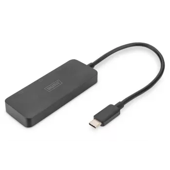 DIGITUS USB-C - 3x DP MST vaizdo koncentratorius DP 1.4. 4K/60Hz