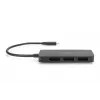 DIGITUS USB-C - 3x DP MST vaizdo koncentratorius DP 1.4. 4K/60Hz