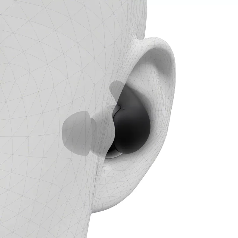 Belaidės ausinės Sony LinkBuds Fit WFLS910NB — Bluetooth, 20–20000 Hz, 10 m diapazonas, 75 g, juodos