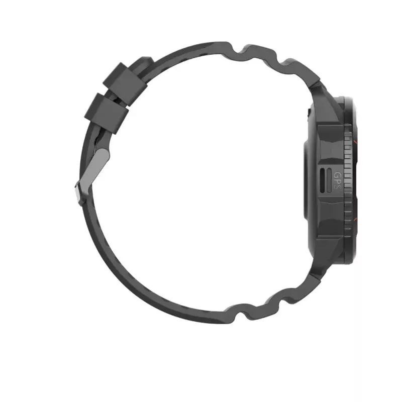 Išmanusis laikrodis Hammer Hammer Watch 2 Juoda — 1,5 colio AMOLED, GPS, atsparus vandeniui, širdies ritmo stebėjimas, kūno rengybos stebėjimas