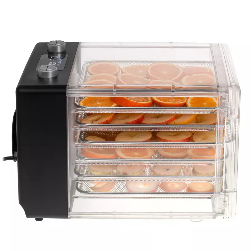 Maisto džiovyklė Adler AD 6660, 600 W, 6 padėklai, reguliuojamas termostatas, plieninė, sulankstoma konstrukcija