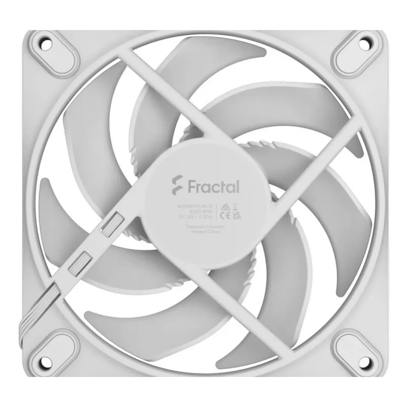 Ventiliatorius Fractal Design Momentum 12 12 cm baltas 350–2200 RPM 114,6 m³/h