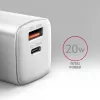Mobiliojo įrenginio įkroviklis Axagon ACU-PQ20W Universal White