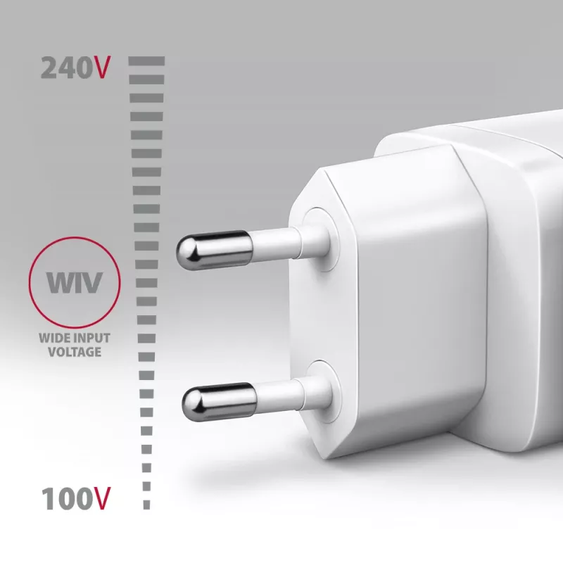 Mobiliojo įrenginio įkroviklis Axagon ACU-PQ20W Universal White
