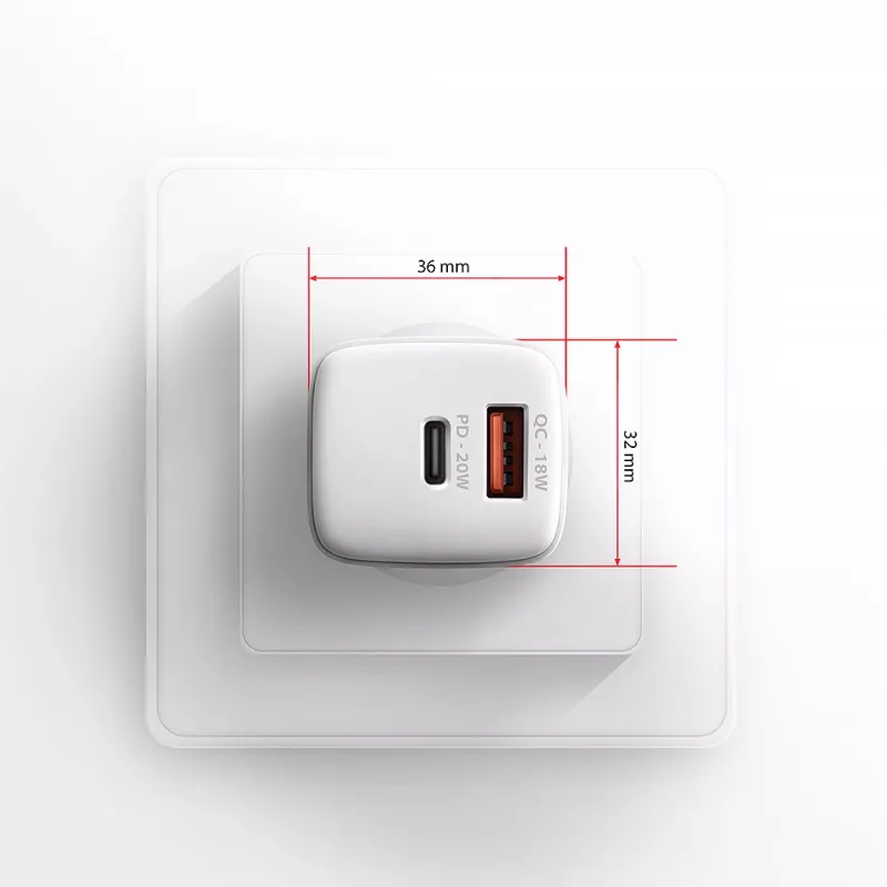 Mobiliojo įrenginio įkroviklis Axagon ACU-PQ20W Universal White