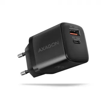 Axagon ACU-PQ30 PD3.0 & QC4+ 2xIŠVADŲ sieninis įkroviklis 30W