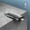 „Axagon CRE-SAC“ SuperSpeed USB-C+USB-A kortelių skaitytuvas 5 Gbps