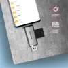 „Axagon CRE-SAC“ SuperSpeed USB-C+USB-A kortelių skaitytuvas 5 Gbps