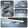 Axagon HMC-8HLSA, USB 5Gbps šakotuvas, 3x USB-A, HDMI 4k/60Hz, RJ-45, SD/microSD, garsas, PD 100W