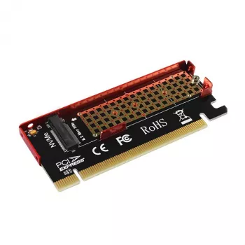 Axagon PCEM2-S PCIe x16 - M.2 NVMe M-key lizdo adapteris, su pasyviu aliuminio radiatoriumi
