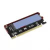 Axagon PCEM2-S PCIe x16 - M.2 NVMe M-key lizdo adapteris, su pasyviu aliuminio radiatoriumi