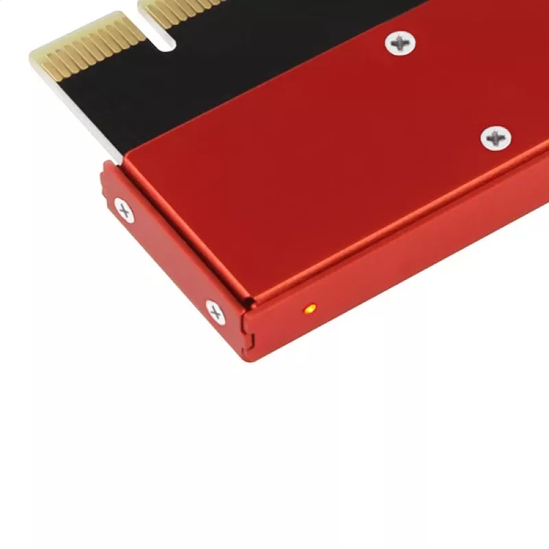 Axagon PCEM2-S PCIe x16 - M.2 NVMe M-key lizdo adapteris, su pasyviu aliuminio radiatoriumi