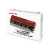 Axagon PCEM2-S PCIe x16 - M.2 NVMe M-key lizdo adapteris, su pasyviu aliuminio radiatoriumi