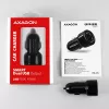 Axagon PWC-5V5 SMART automobilinis kroviklis 24W, 2x USB-A prievadas, 5V/2.4A + 5V/2.4A