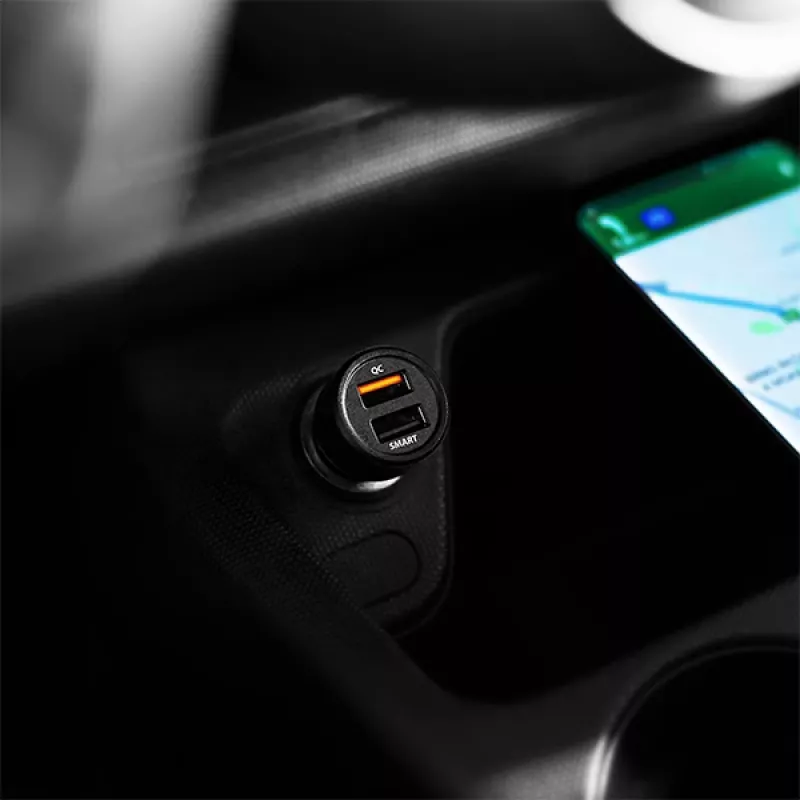 Axagon PWC-QC5 mobiliojo įrenginio įkroviklis Mobilusis telefonas, Išmanusis telefonas, Planšetė, Universalus Juoda Cigarečių degiklis Greitas įkrovimas Automatinis