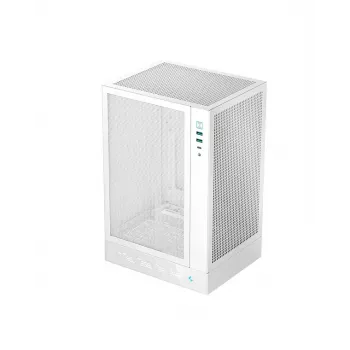 PC korpusas DeepCool R-CH170-WHNPI0D-G-1 Tower baltas, Mini-ATX, LED ekranas, 305 mm GPU, 172 mm CPU aušintuvas