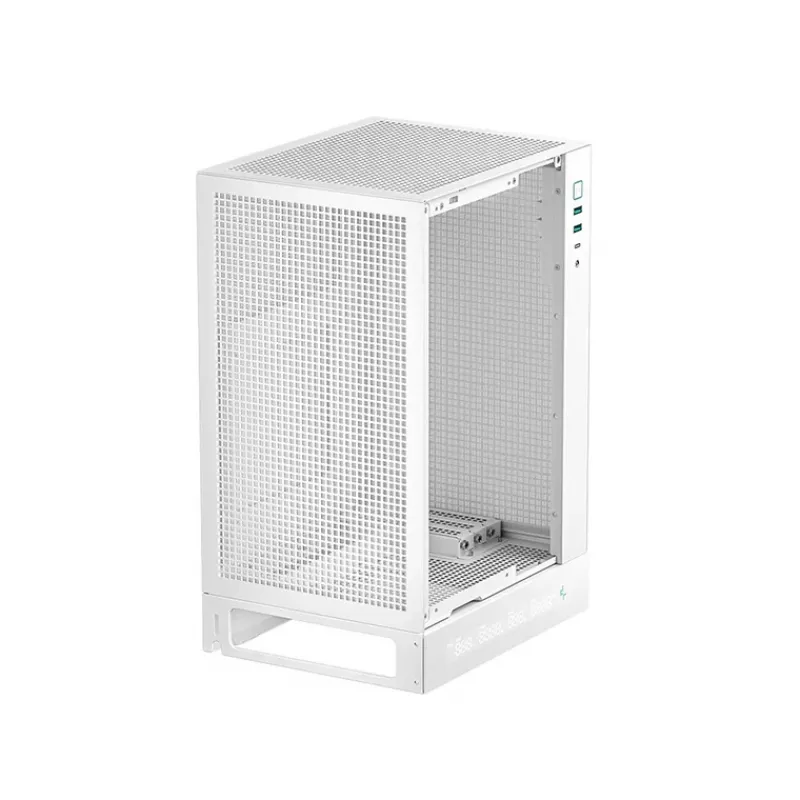 PC korpusas DeepCool R-CH170-WHNPI0D-G-1 Tower baltas, Mini-ATX, LED ekranas, 305 mm GPU, 172 mm CPU aušintuvas