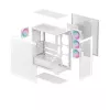 PC korpusas DeepCool CG580 4F WH Midi Tower ATX/Micro ATX/ITX, grūdintas stiklas, 3×120 mm + galinis 120 mm ventiliatorius, baltas