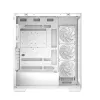 PC korpusas DeepCool CG580 4F WH Midi Tower ATX/Micro ATX/ITX, grūdintas stiklas, 3×120 mm + galinis 120 mm ventiliatorius, baltas