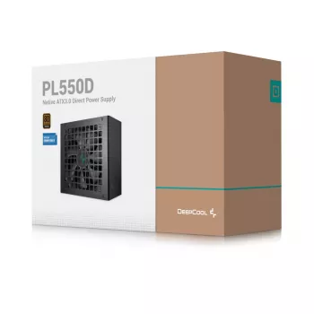 Maitinimo blokas DeepCool PL550D 550W ATX 3.0 80 PLUS Bronze, 120mm ventiliatorius, nemodulinis, 6 SATA, 3x 6+2 PCIe