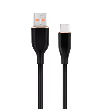 GEMBIRD Premium silikoninis USB-C įkrovimo ir duomenų laidas, 1,5 m – juodas