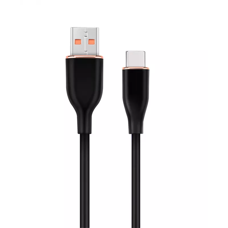 GEMBIRD Premium silikoninis USB-C įkrovimo ir duomenų laidas, 1,5 m – juodas