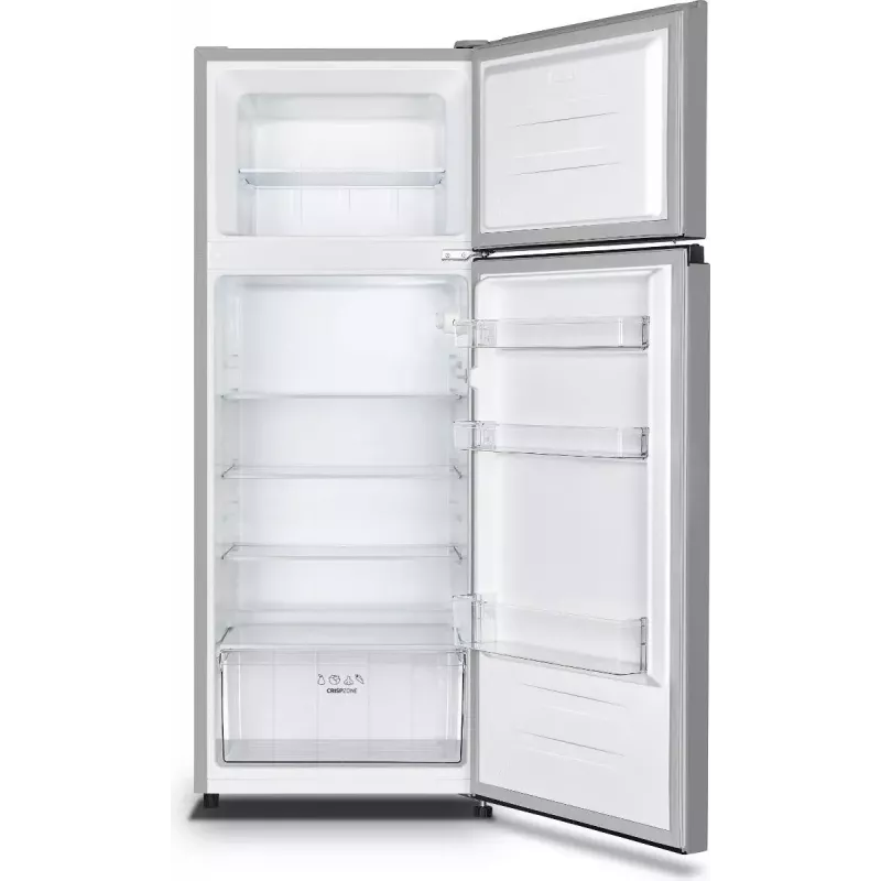 Laisvai pastatomas šaldytuvas Gorenje RF414EPS4 — 206 L bendras, 165 L šaldytuvas, 41 L šaldiklis, pilka