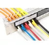 DIGITUS modulinis galvanizuotas pataisų skydas – ekranuotas 24 prievadų, tuščias, 1U montuojamas į stovą, juodas RAL 9005