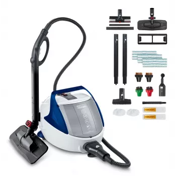 Polti Pro 100 Eco Power cilindrinis garų valiklis 1900 W juodos, mėlynos, baltos spalvos