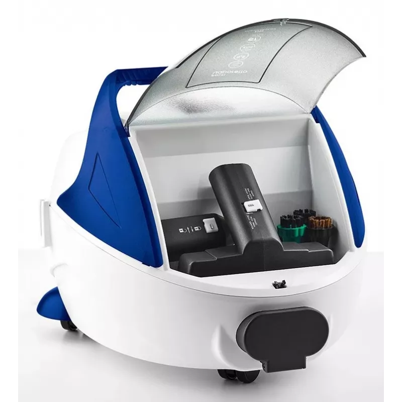 Polti Pro 100 Eco Power cilindrinis garų valiklis 1900 W juodos, mėlynos, baltos spalvos