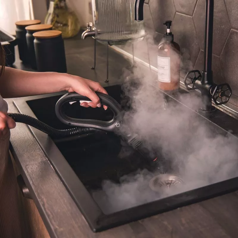Polti Vaporetto Smart 110 Eco cilindrinis garų valytuvas 1500 W juoda, žalia, balta