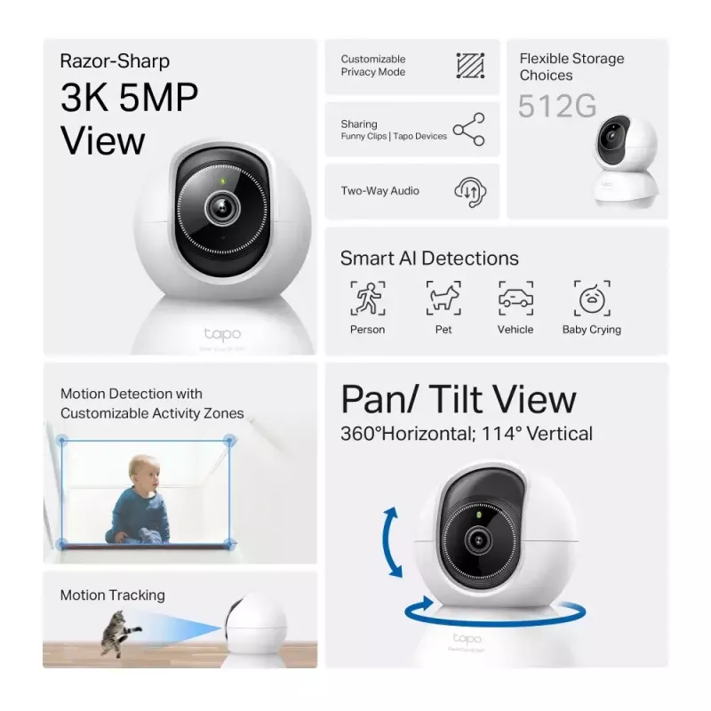 Apsaugos kamera Hikvision DS-2DE2C400MWG-4G PTZ 4 MP