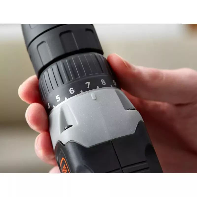 Belaidis grąžtas / atsuktuvas Juoda & Decker BCD001C1, 18 V, Li‑ion 1.5 Ah, oranžinė/juoda