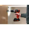 Belaidis grąžtas / atsuktuvas Juoda & Decker BCD001C1, 18 V, Li‑ion 1.5 Ah, oranžinė/juoda