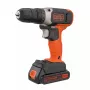 Belaidis grąžtas / atsuktuvas Juoda & Decker BCD001C1, 18 V, Li‑ion 1.5 Ah, oranžinė/juoda
