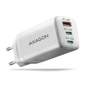 Axagon ACU-DPQ65W PD3.0 & QC4+ 3x IŠVESTYS sieninis įkroviklis 65W