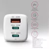 Axagon ACU-DPQ65W PD3.0 & QC4+ 3x IŠVESTYS sieninis įkroviklis 65W