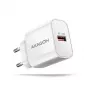 Axagon ACU-QC18W QC3.0 1xOUTPUT sieninis įkroviklis 18W