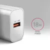 Axagon ACU-QC18W QC3.0 1xOUTPUT sieninis įkroviklis 18W