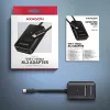 „Axagon ADM2-CM“ USB-C adapteris M.2 NVMe SATA 10Gbps, juodas