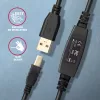 Axagon ADR-210B USB 2.0 A-M -> B-M aktyvus jungiamasis / kartotuvinis laidas 10 m