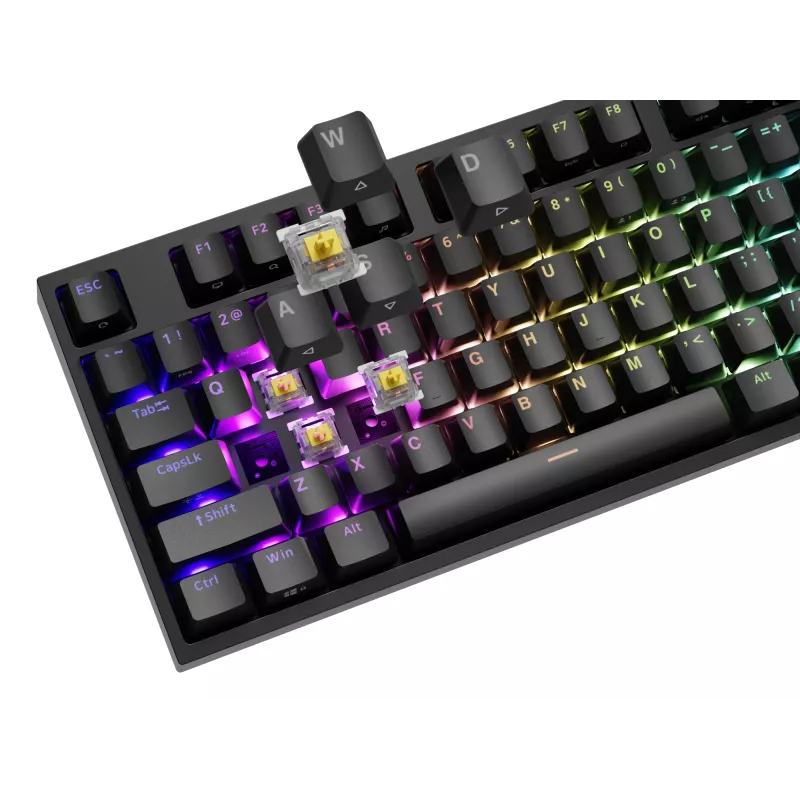 GENESIS THOR 404 klaviatūra Universali USB QWERTY anglų Juoda