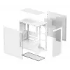 PC korpusas DeepCool CG580 WH White — ATX/mATX/ITX, grūdintas stiklas, palaiko 120/140 mm ventiliatorius, 3,5 colio × 2, 2,5 colio × 3, USB 3.2 Gen1