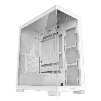 PC korpusas DeepCool CG580 WH White — ATX/mATX/ITX, grūdintas stiklas, palaiko 120/140 mm ventiliatorius, 3,5 colio × 2, 2,5 colio × 3, USB 3.2 Gen1