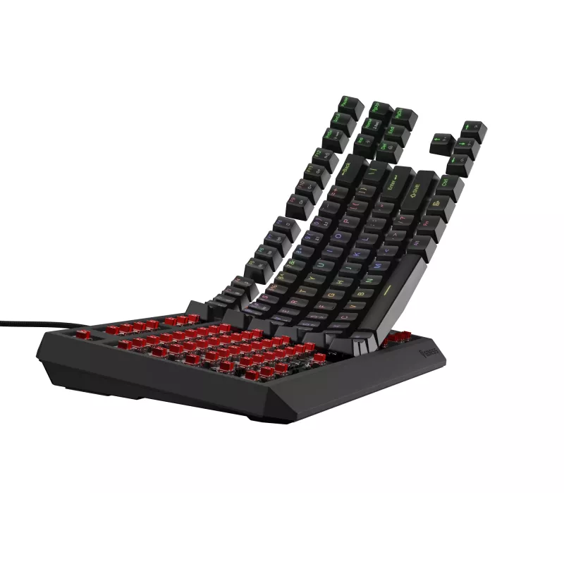 GENESIS Thor 230 TKL klaviatūra žaidimams USB + RF belaidis + Bluetooth QWERTY Juoda