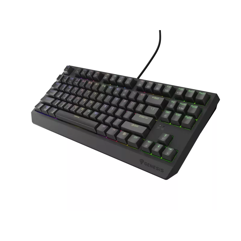 GENESIS Thor 230 TKL klaviatūra žaidimams USB + RF belaidis + Bluetooth QWERTY Juoda