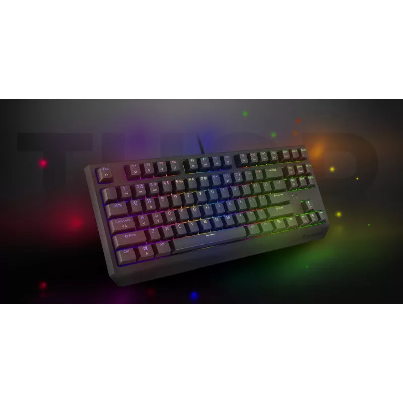 GENESIS Thor 230 TKL klaviatūra žaidimams USB + RF belaidis + Bluetooth QWERTY Juoda